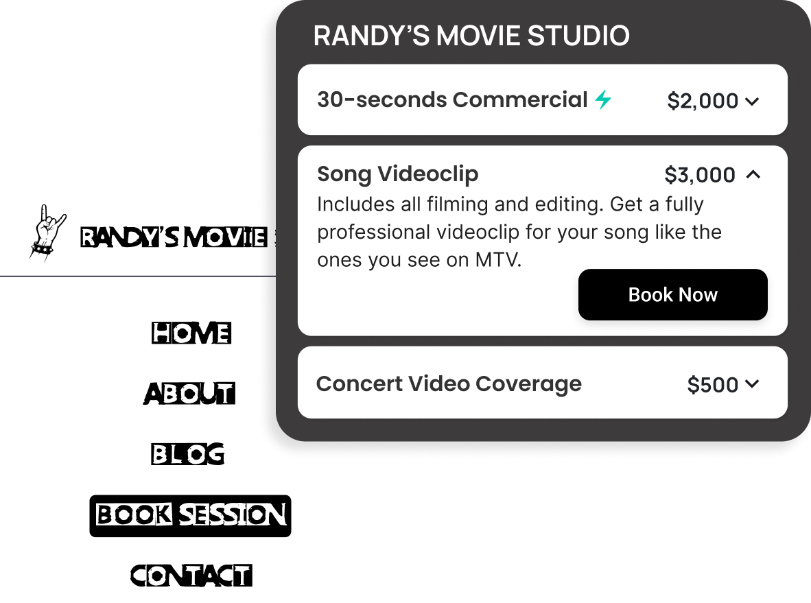 Foundslot booking from a website link